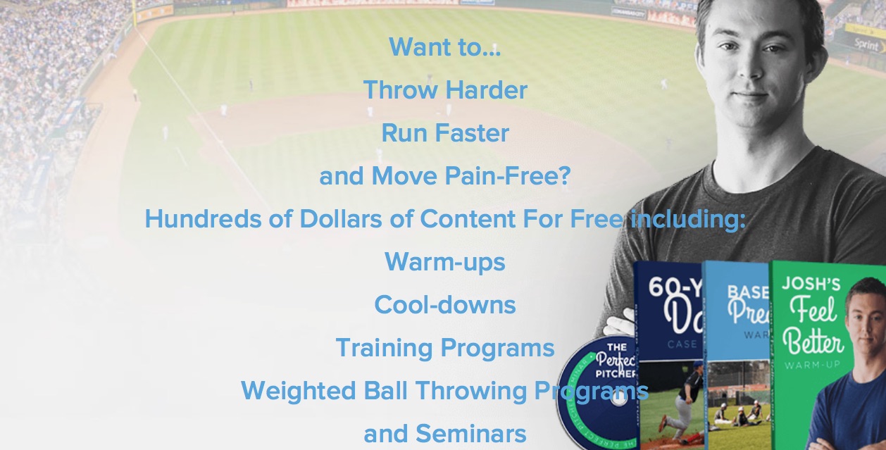 Throw harder, run faster and move pain-free. Free warm-ups, cool-downs, training programs, weighted ball throwing programs and seminars from Dr. Josh Heenan.